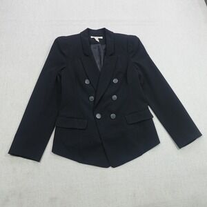 Kenneth Cole Blazer Womens 2P Double Breasted Fitted Button Crown Detail Workwea